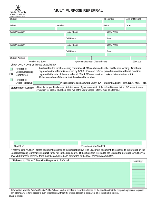 MultiPurpose Referral screenshot