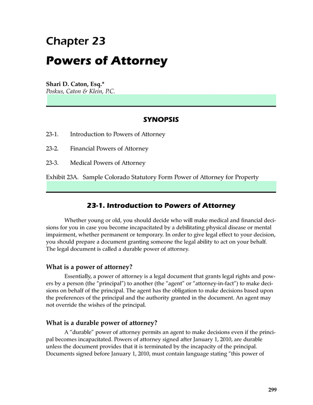 Powers Of Attorney screenshot