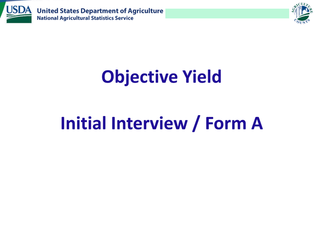 Objective Yield Form A 2024 Sampling screenshot