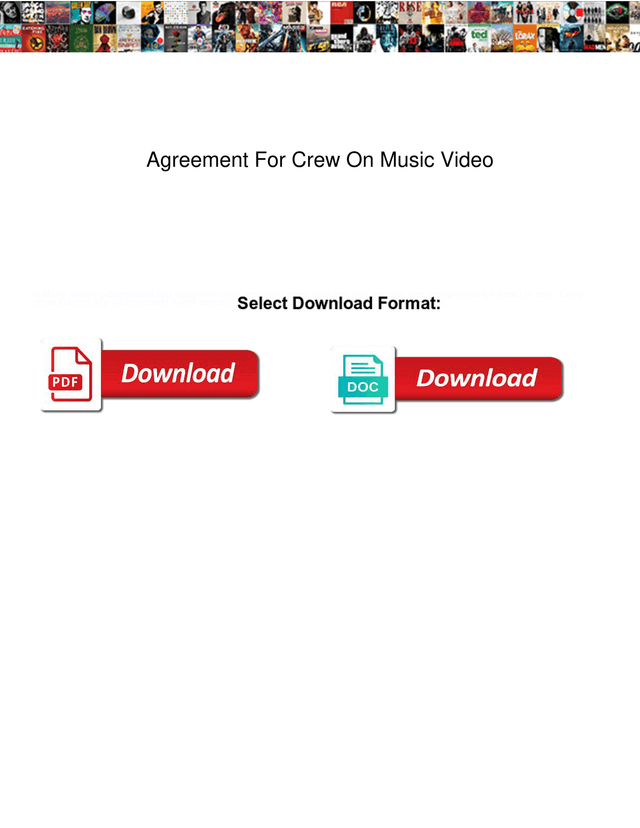 Agreement For Crew On Music Video screenshot