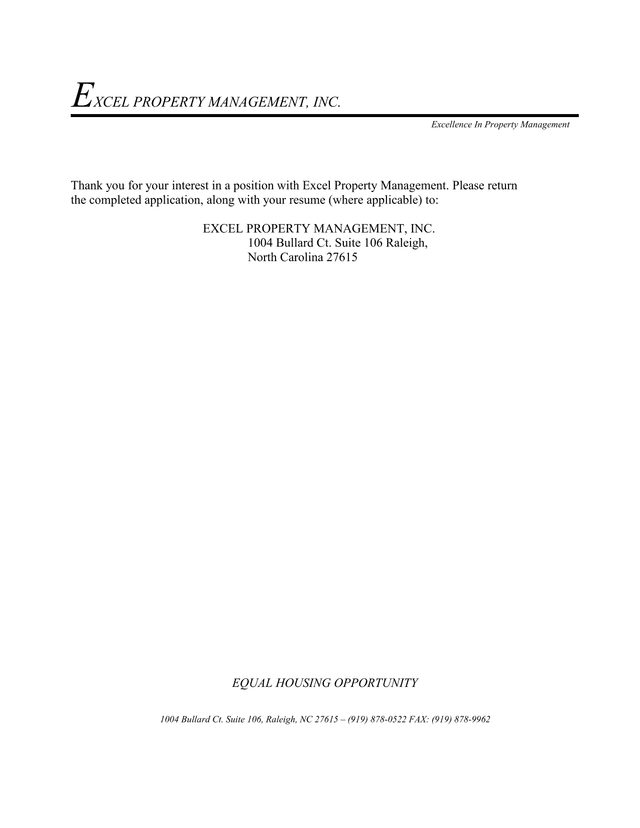 Application For Employment screenshot