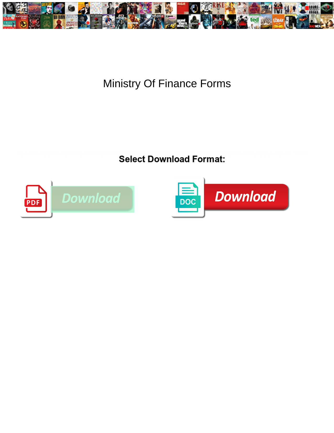 Ministry Of Finance Forms screenshot