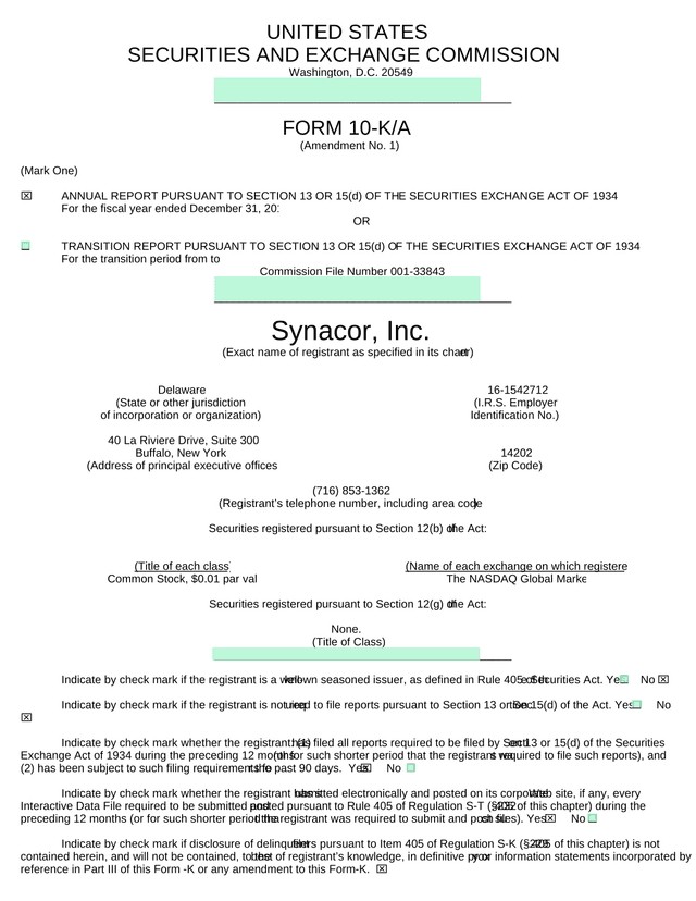 FORM 10 KA (Amendment No. 1) screenshot