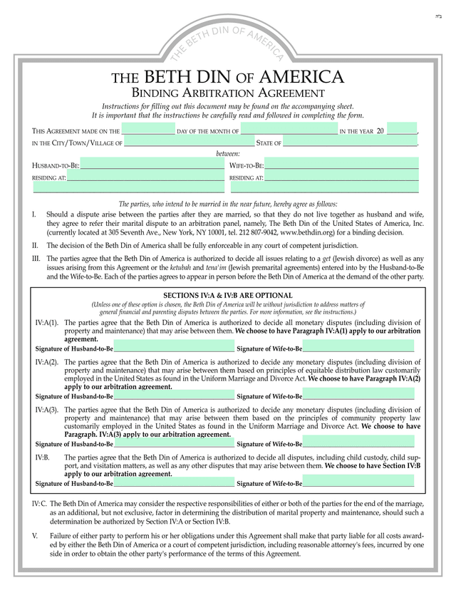 Binding Arbitration Agreement screenshot