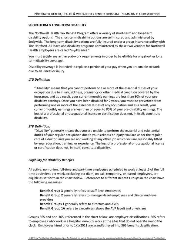 Northwell Health, Health  Welfare Flex Benefit Program  Summary Plan Description screenshot
