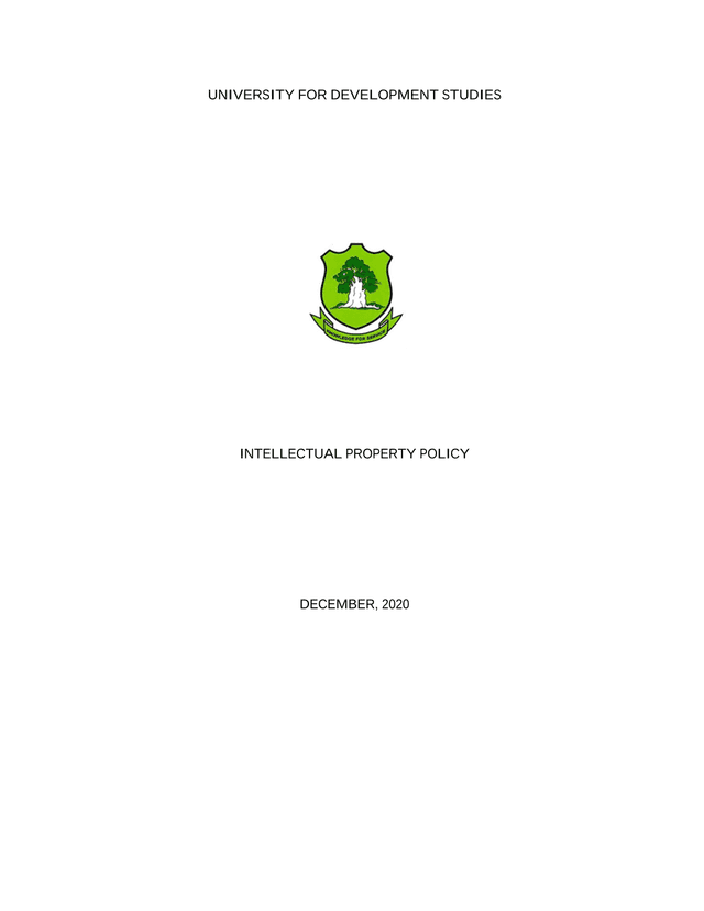 INTELLECTUAL PROPERTY POLICY screenshot