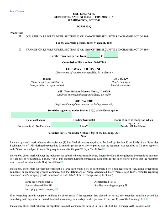 FORM 10 Q screenshot
