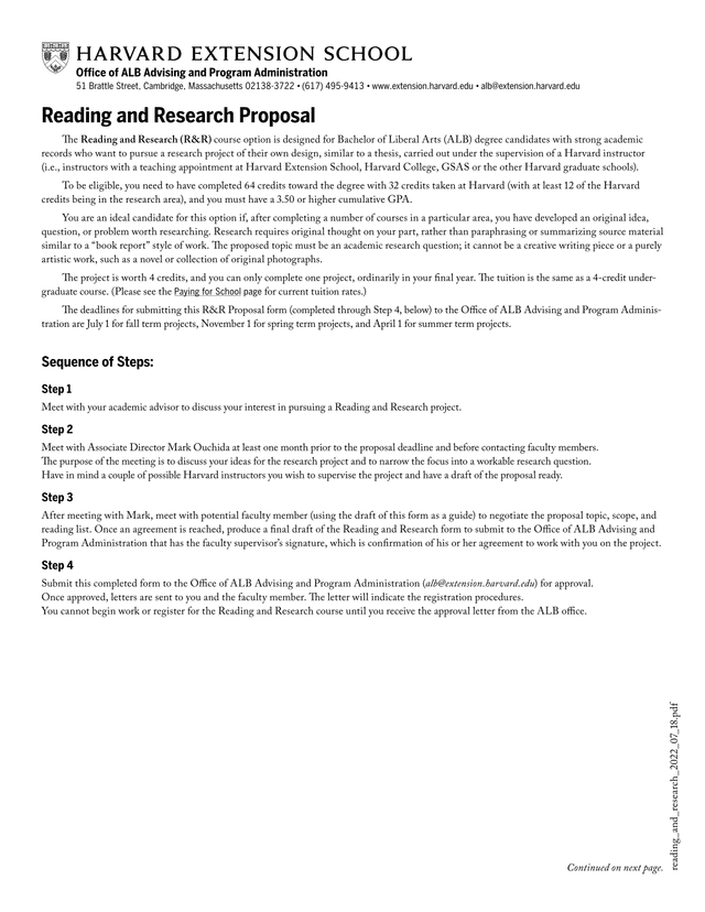 Reading And Research Proposal screenshot