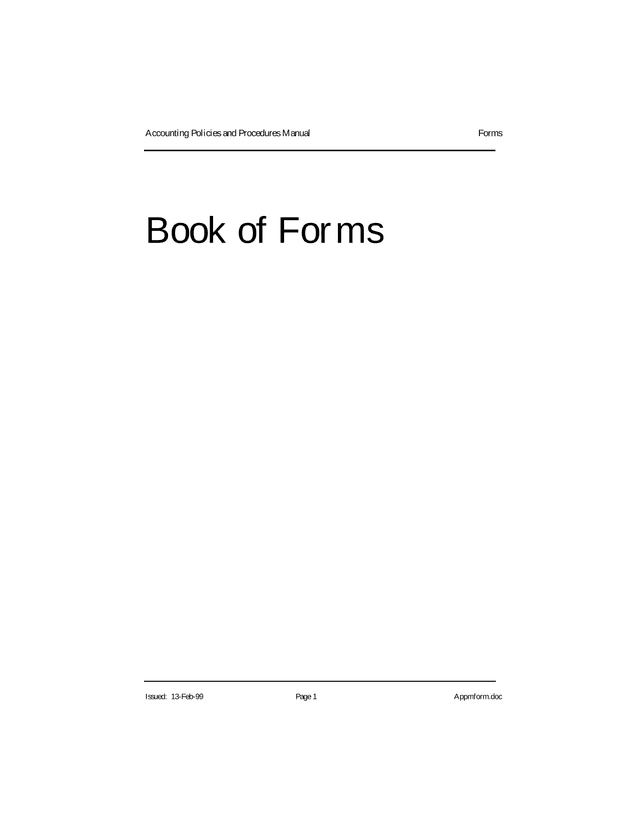 Accounting Policies And Procedures Manual screenshot