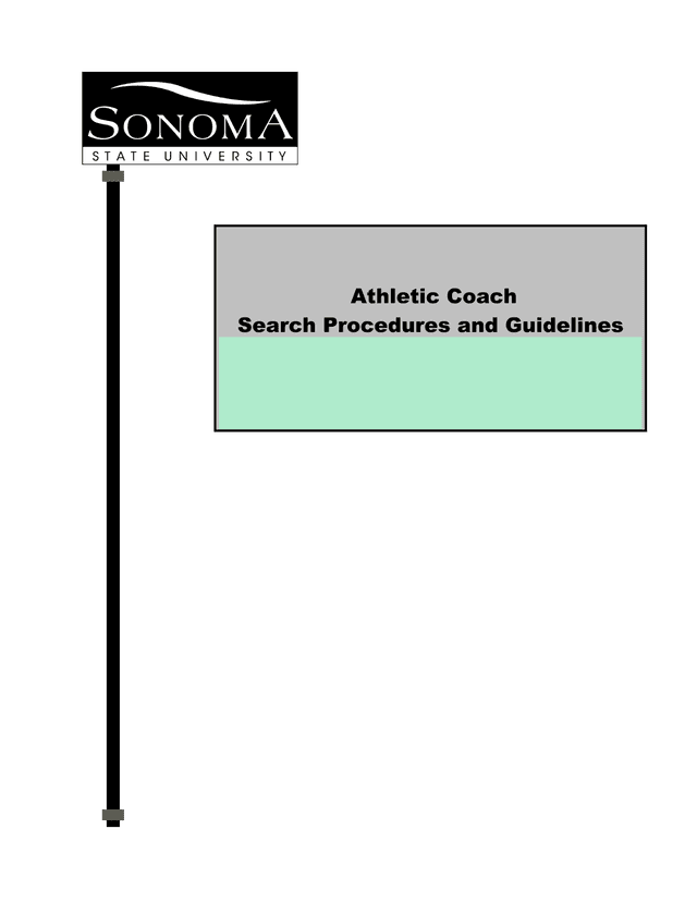 Athletic Coach Search Procedures And Guidelines screenshot