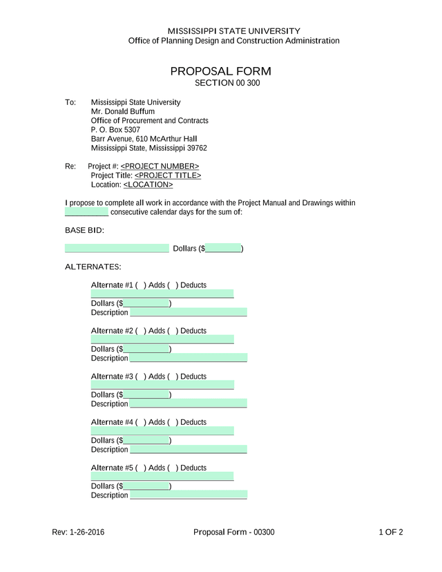 Proposal Form   00300 screenshot