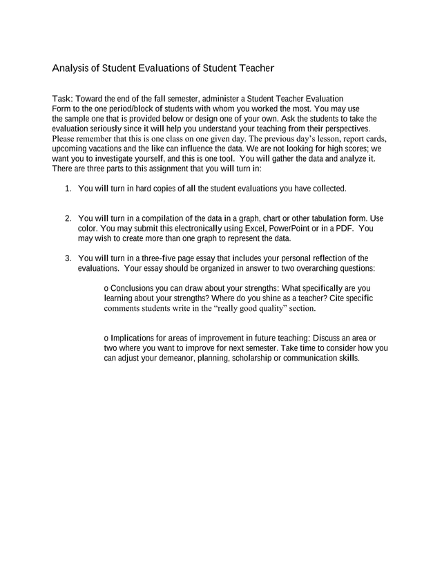 Analysis Of Student Evaluations Of Student Teacher screenshot