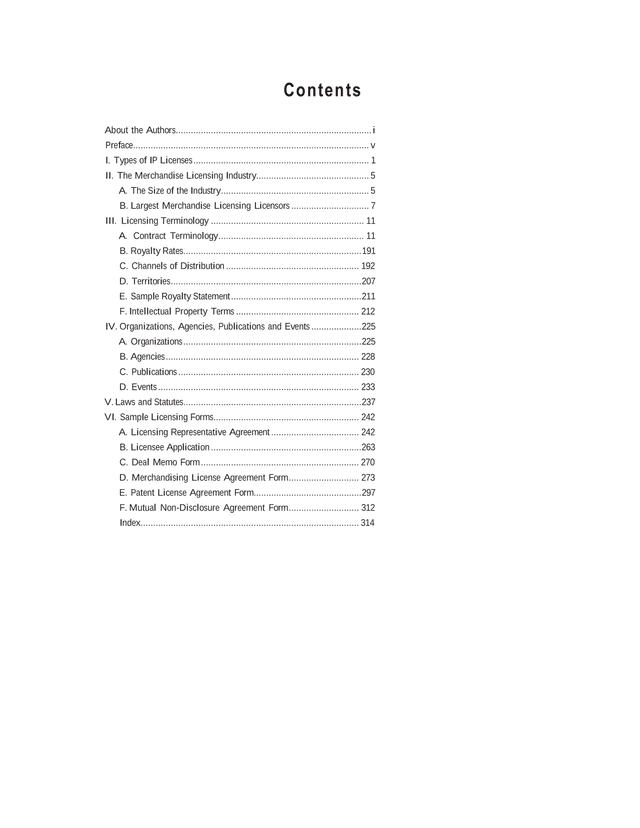 Licensing Handbook screenshot