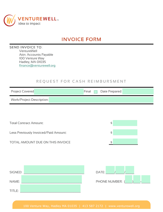 INVOICE FORM screenshot