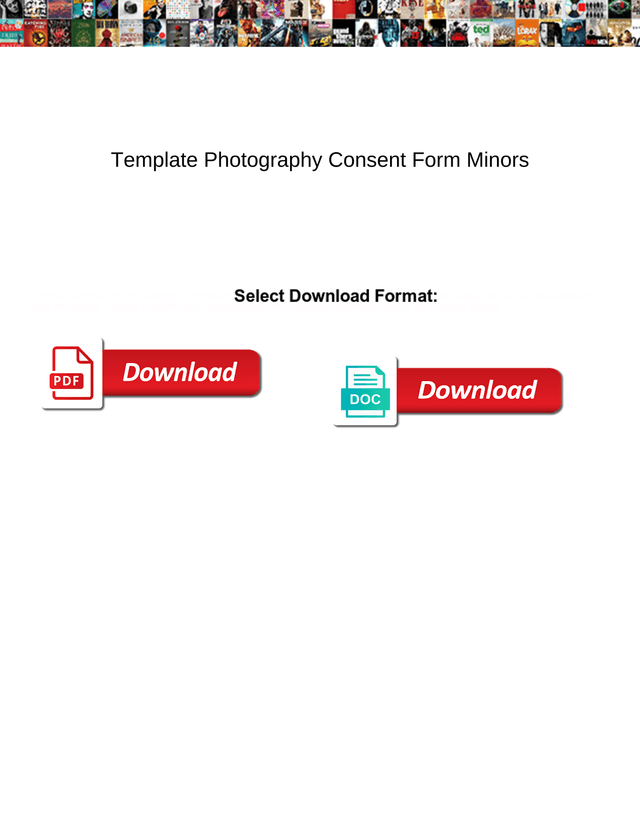 Template Photography Consent Form Minors screenshot