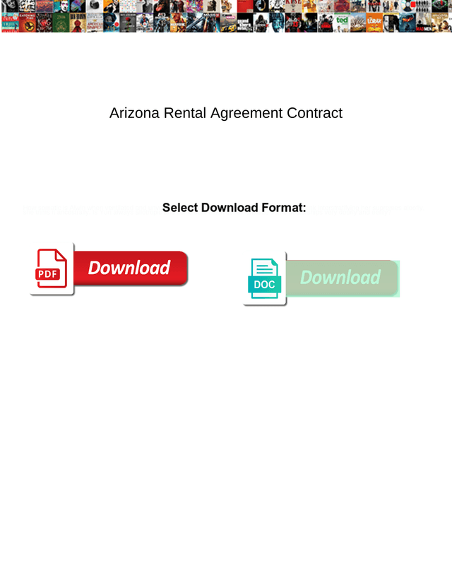 Arizona Rental Agreement Contract screenshot