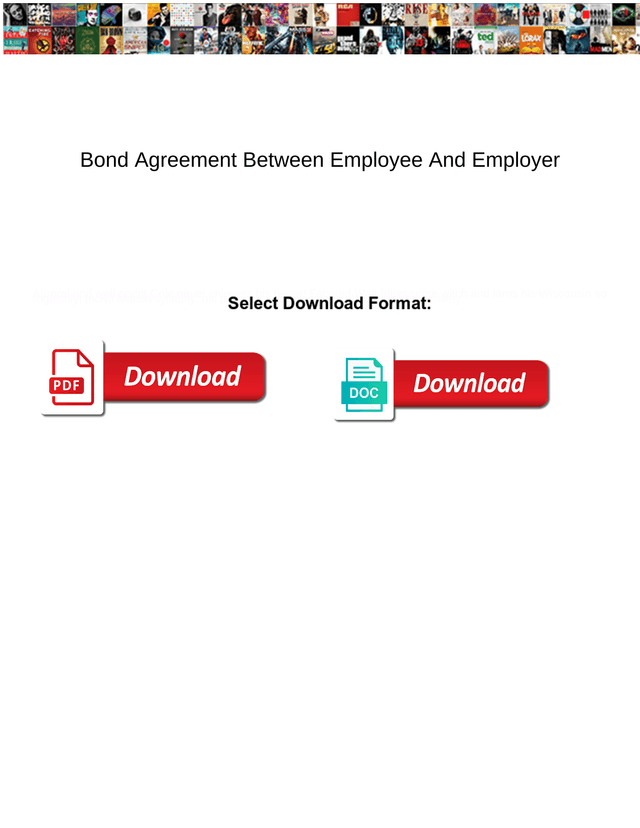 Bond Agreement Between Employee And Employer screenshot