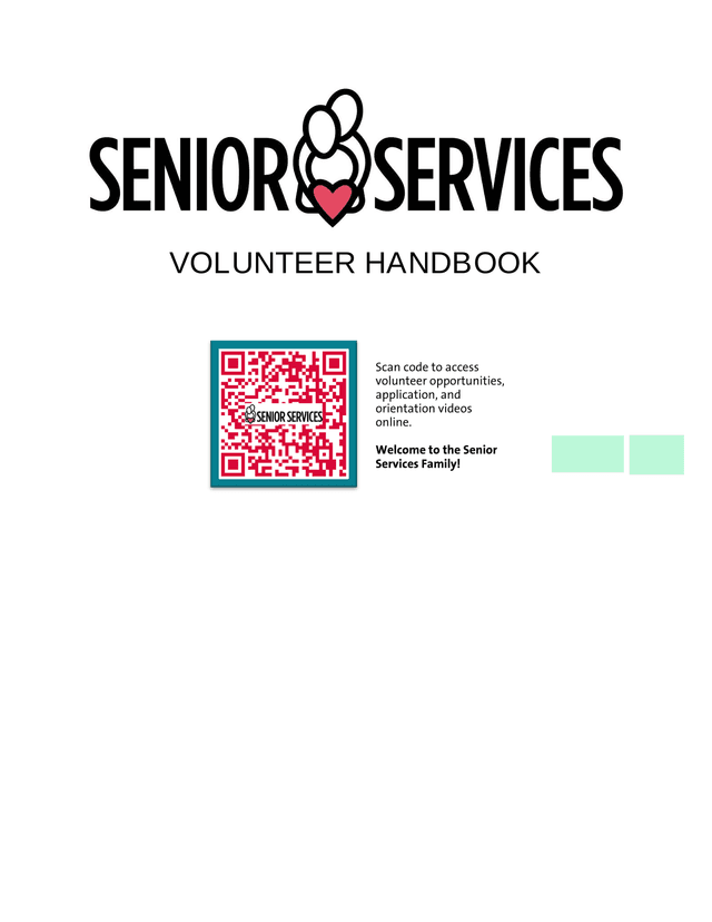 VOLUNTEER HANDBOOK screenshot