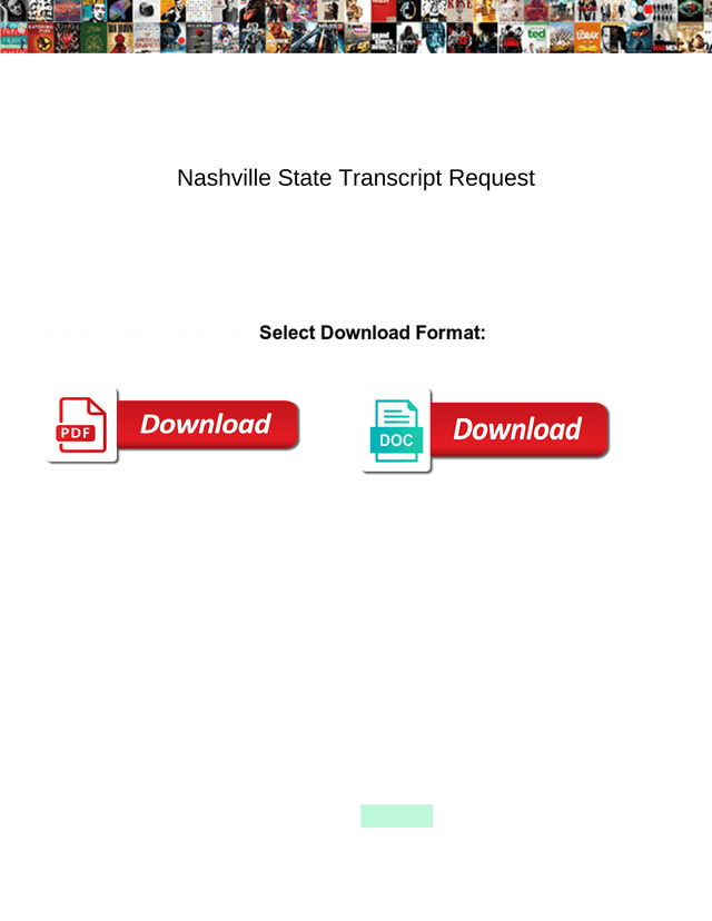Nashville State Transcript Request screenshot