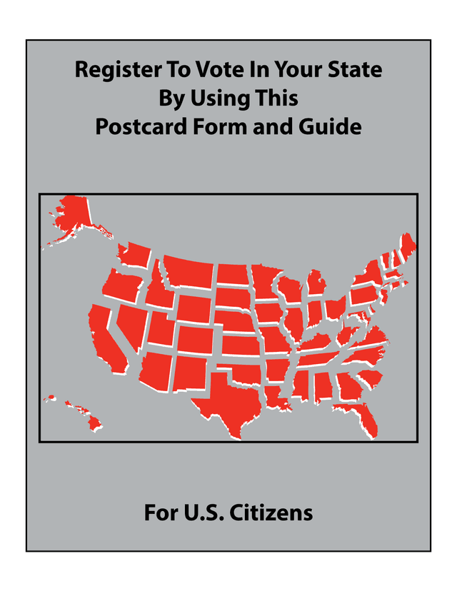 Register To Vote In Your State Postcard Form And Guide screenshot