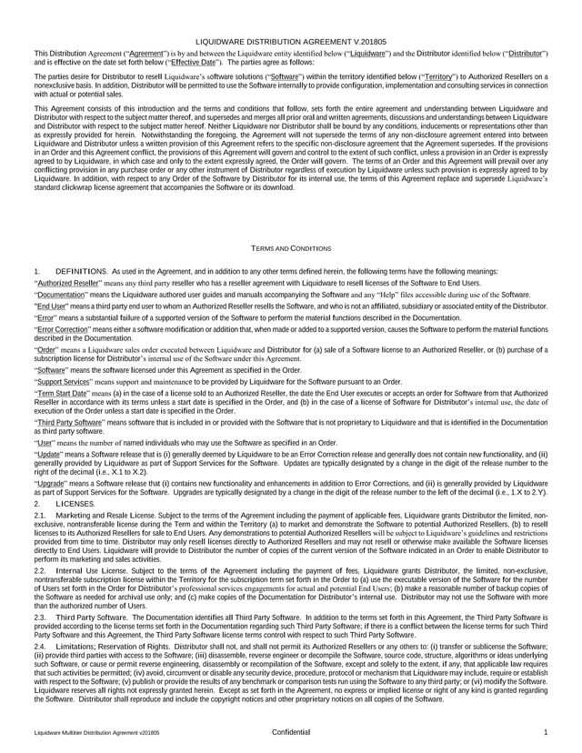 Liquidware Multitier Distribution Agreement screenshot