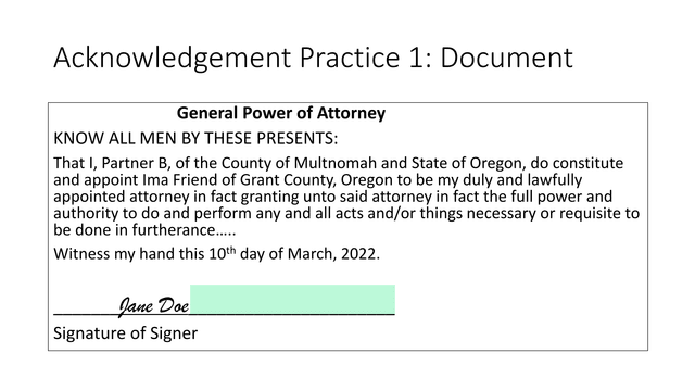General Power Of Attorney screenshot