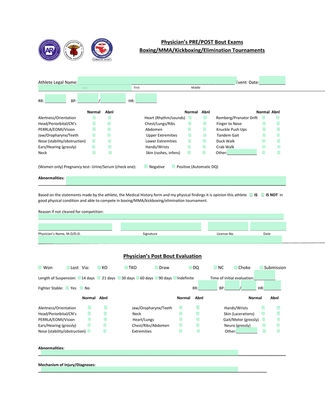 PhysicianS PREPOST Bout Exams screenshot