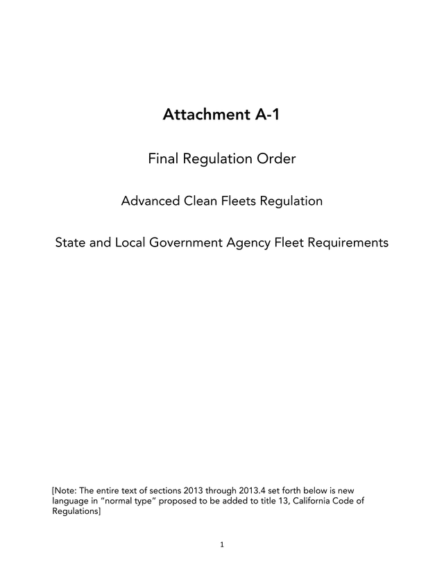 Advanced Clean Fleets Regulation   State And Local Government Agency Fleet Requirements screenshot