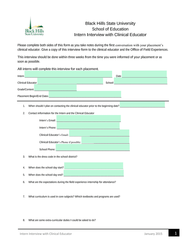 Intern Interview With Clinical Educator screenshot