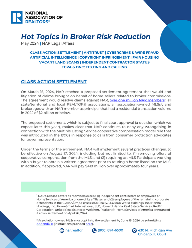 Hot Topics In Broker Risk Reduction screenshot