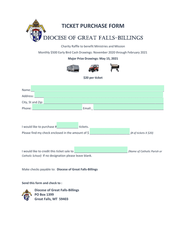 Ticket Purchase Form screenshot