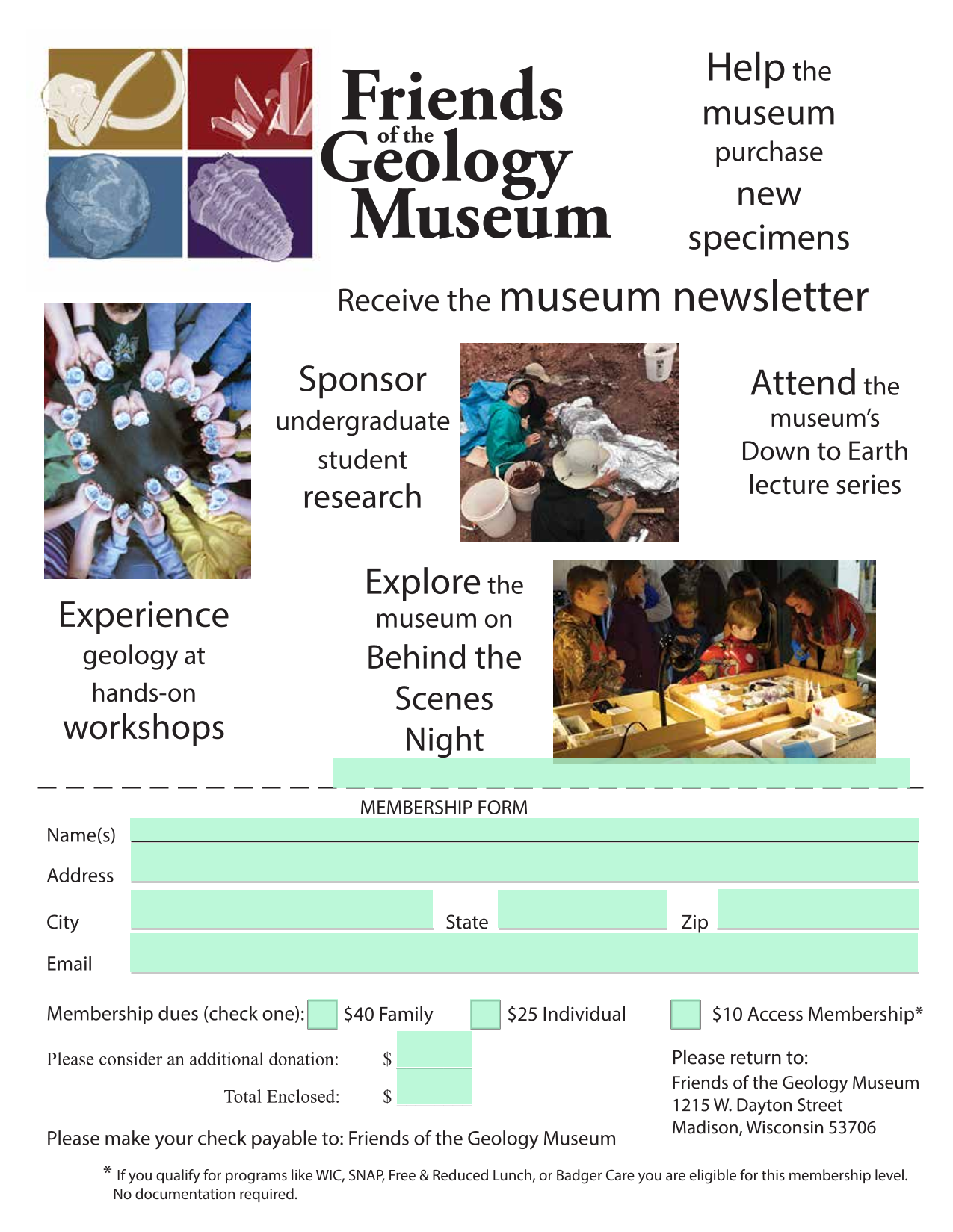 Membership Form screenshot