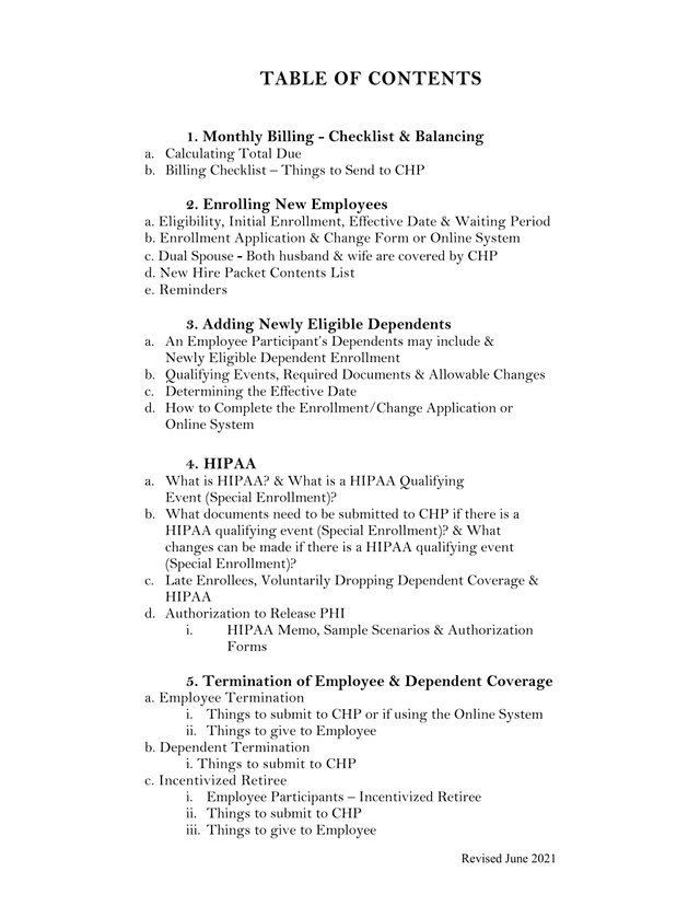 Employee Benefits Administration Guide screenshot