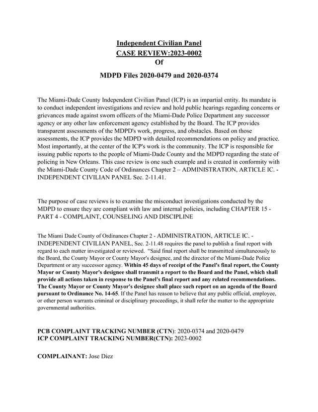Independent Civilian Panel Case Review 2023 0002 screenshot