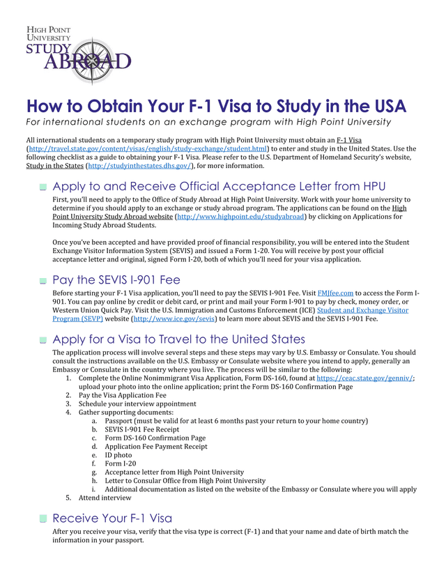 How To Obtain Your F 1 Visa To Study In The USA screenshot