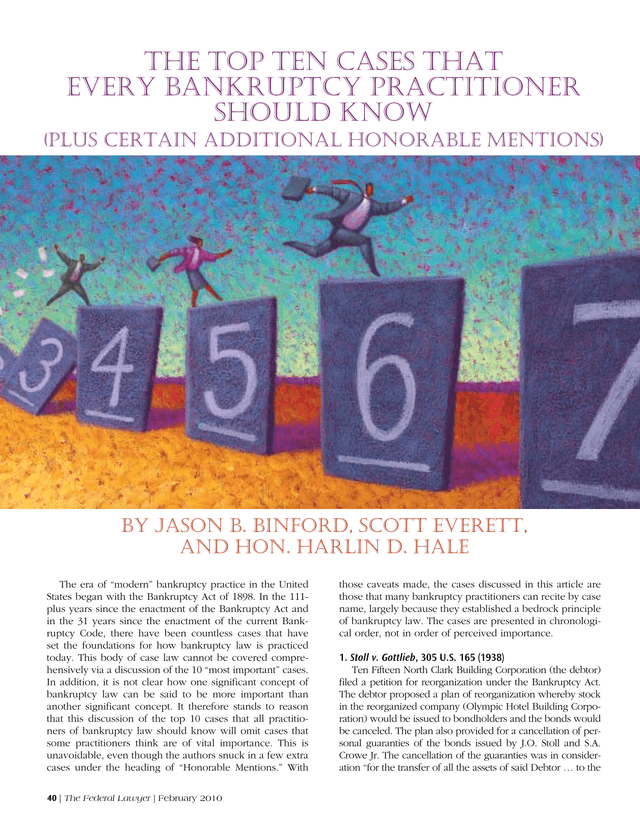 The Top Ten Cases That Every Bankruptcy Practitioner Should Know screenshot