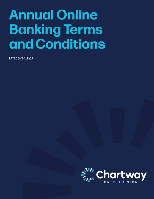 Annual Online Banking Terms And Conditions screenshot