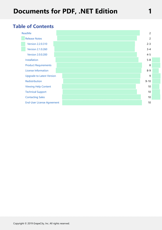 GrapeCity Documents For PDF ReadMe screenshot