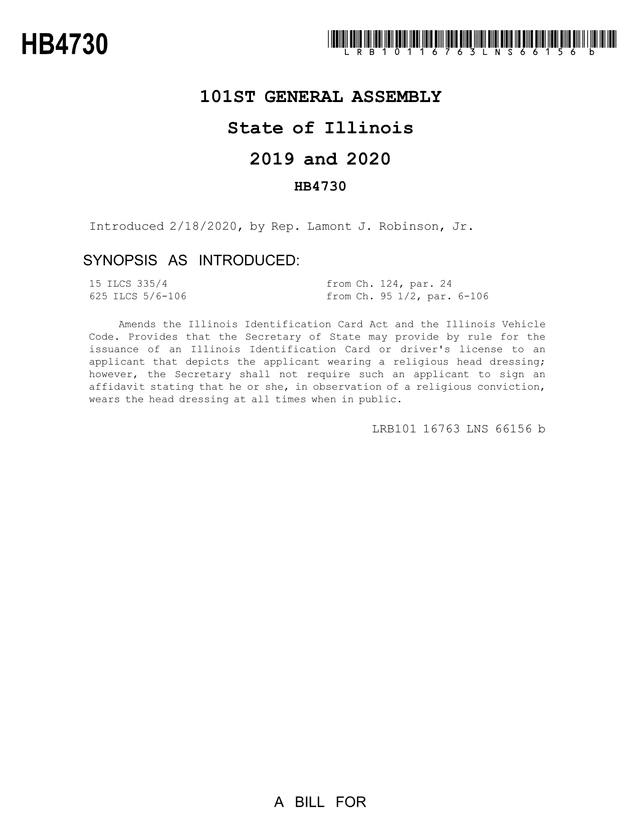 HB4730 An Act Concerning The Secretary Of State screenshot