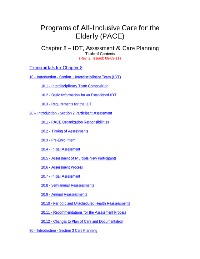 Programs Of All Inclusive Care For The Elderly (PACE) screenshot
