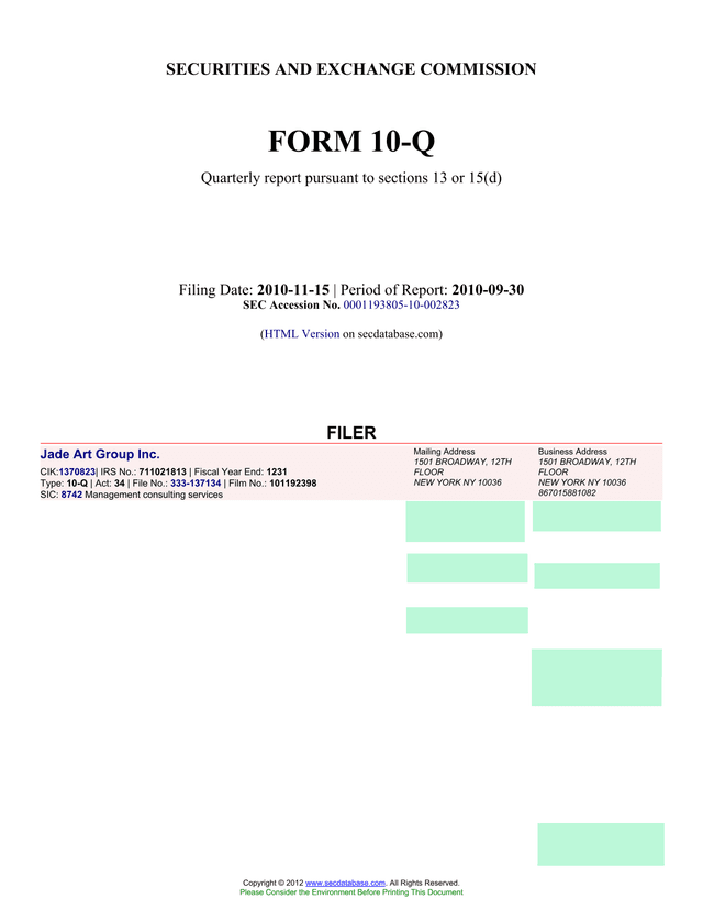 FORM 10 Q screenshot