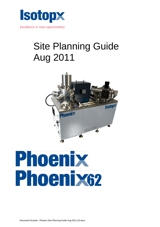 Phoenix Site Planning Guide screenshot