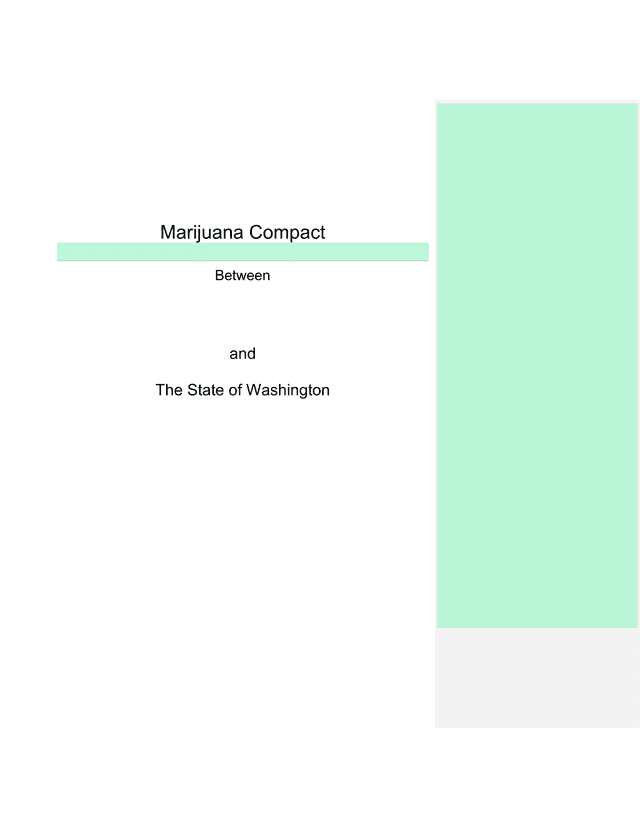 Marijuana Compact Between State Of Washington And         Tribe screenshot