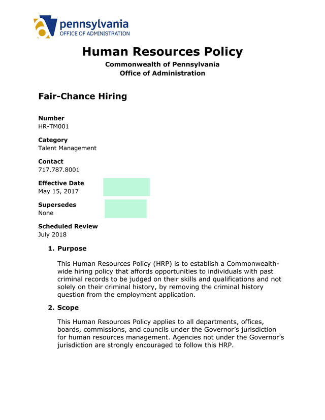Fair Chance Hiring screenshot