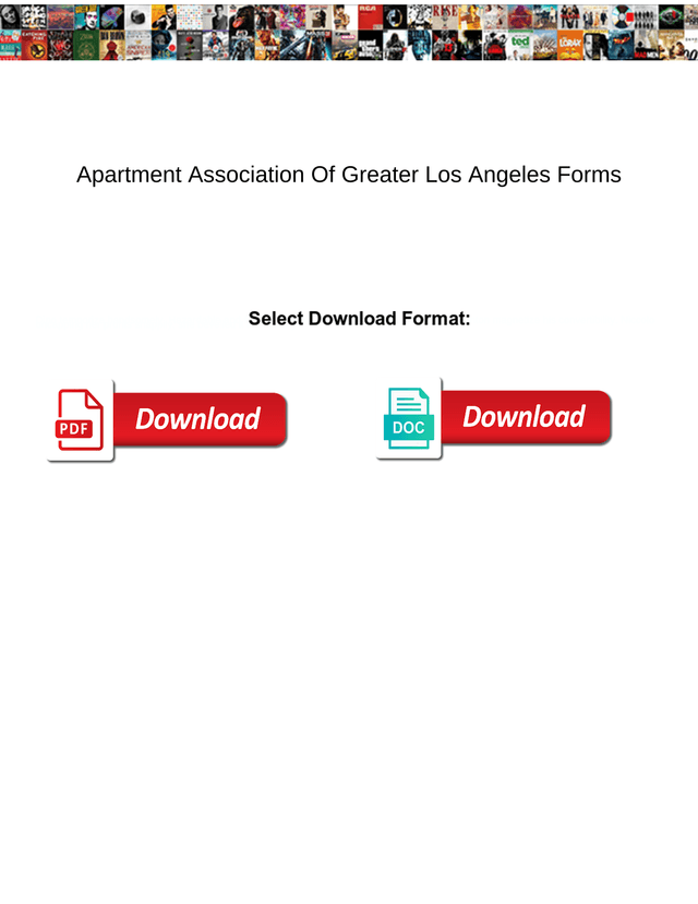 Apartment Association Of Greater Los Angeles Forms screenshot