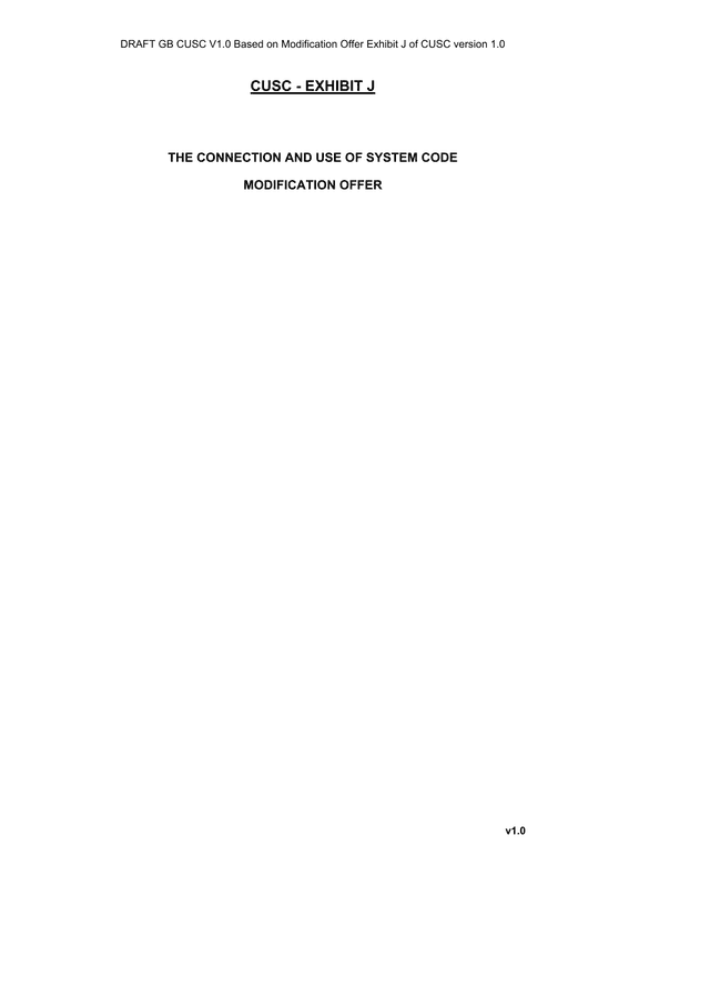 CUSC   Exhibit J Modification Offer screenshot