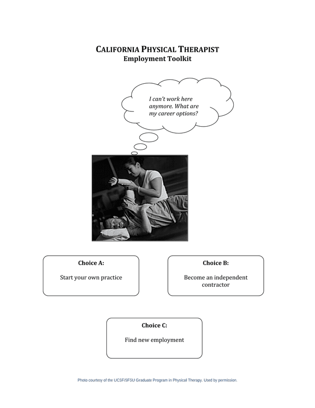 California Physical Therapist Employment Toolkit screenshot