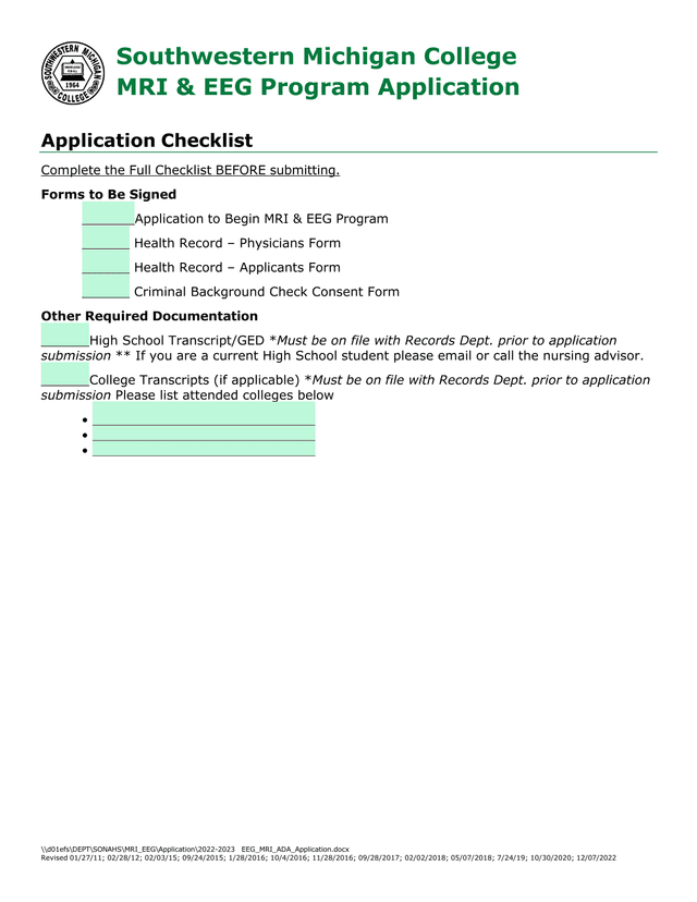 Application To Begin The MRI  EEG Program screenshot