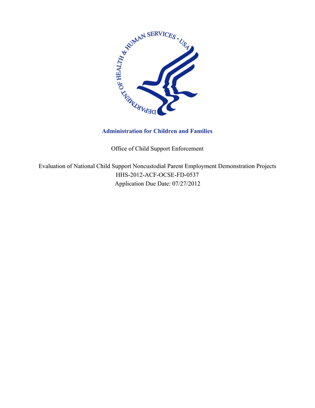 Evaluation Of National Child Support Noncustodial Parent Employment Demonstration Projects screenshot