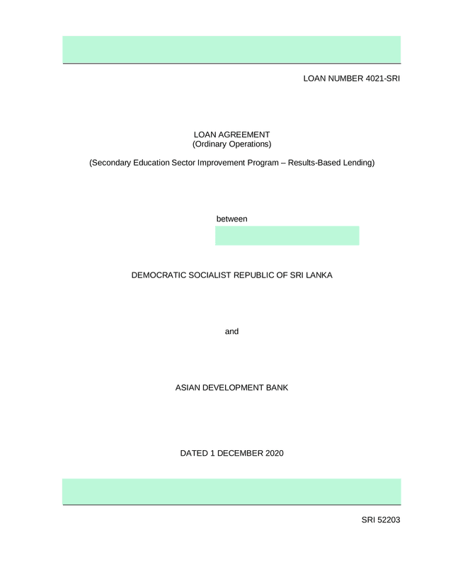 Loan Agreement screenshot